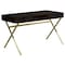 Monarch Specialties Computer Desk, Home Office, Laptop, Storage Drawers, 48"L, Work, Metal, Laminate, Brown, Gold I 7210 - alternate 1
